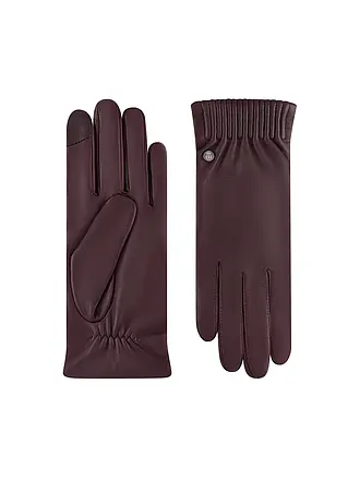 ROECKL | Gants en cuir | dunkelrot